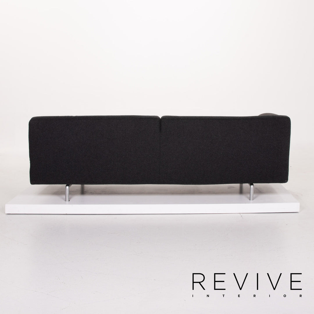 Cassina Met 250 Fabric Sofa Anthracite Three-seater Piero Lissoni Couch #14144