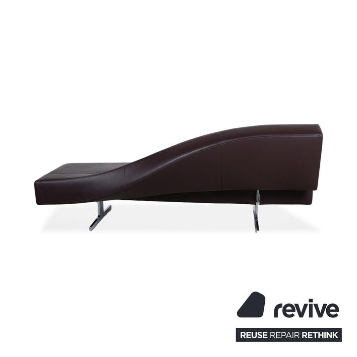 Cassina 276 Aspen Dreisitzer Leder Sofa Braun Couch by Jean Marie Massaud Rückenlehne Links