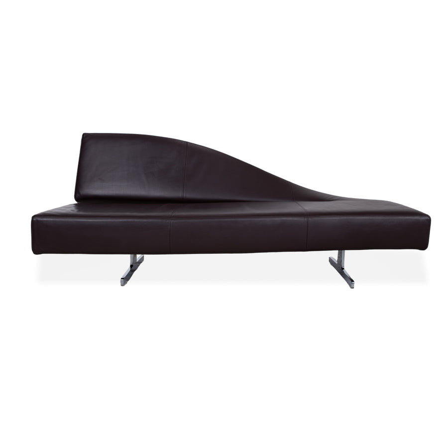 Cassina 276 Aspen Dreisitzer Leder Sofa Braun Couch by Jean Marie Massaud Rückenlehne Links