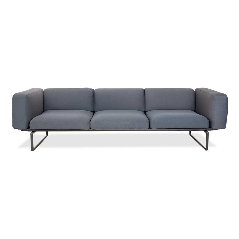 Cassina 8 Stoff Viersitzer Blau Grau Sofa Couch