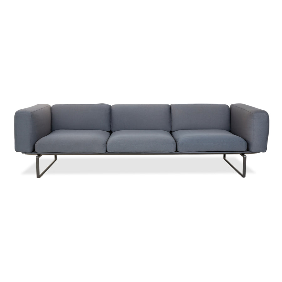 Cassina 8 Stoff Viersitzer Blau Grau Sofa Couch