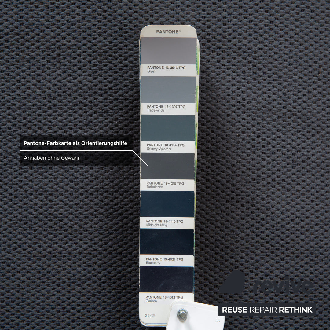 Canapé quatre places Cassina 8 en tissu bleu-gris