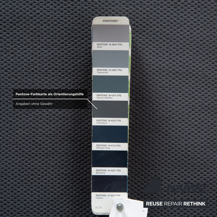 Cassina 8 stof vierzitter blauwgrijze bank bankstel