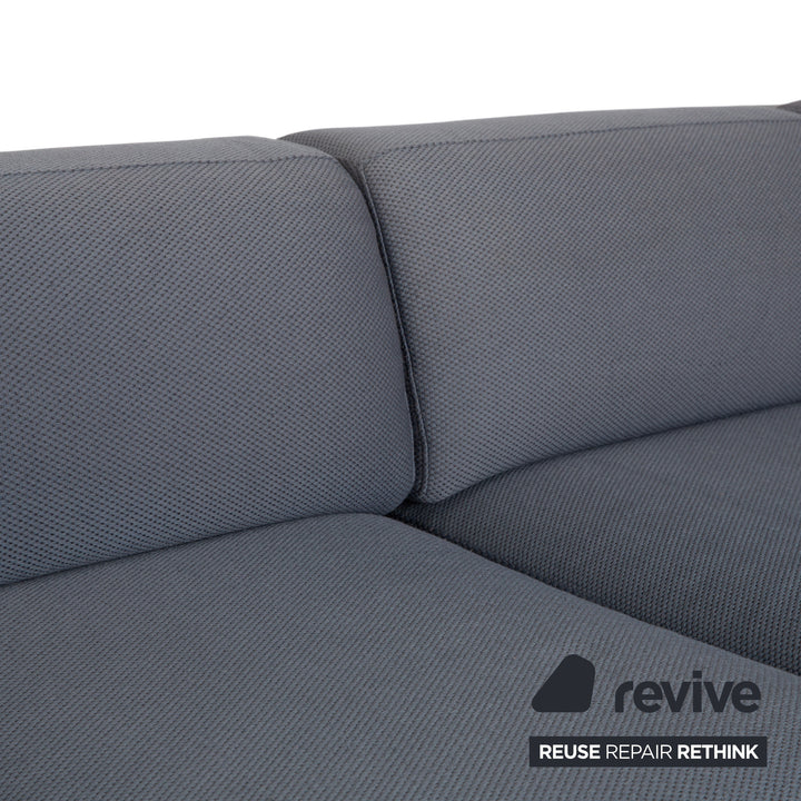 Cassina 8 Stoff Viersitzer Blau Grau Sofa Couch
