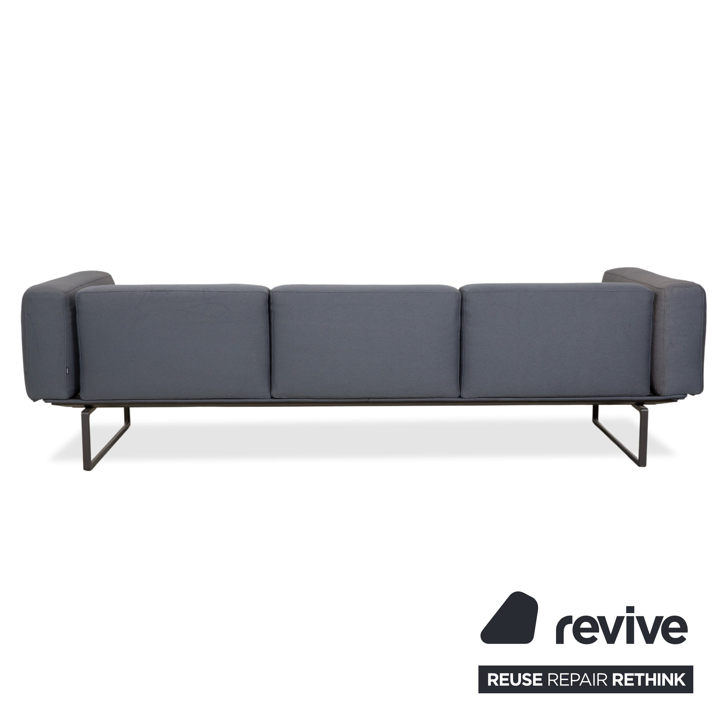 Cassina 8 Stoff Viersitzer Blau Grau Sofa Couch