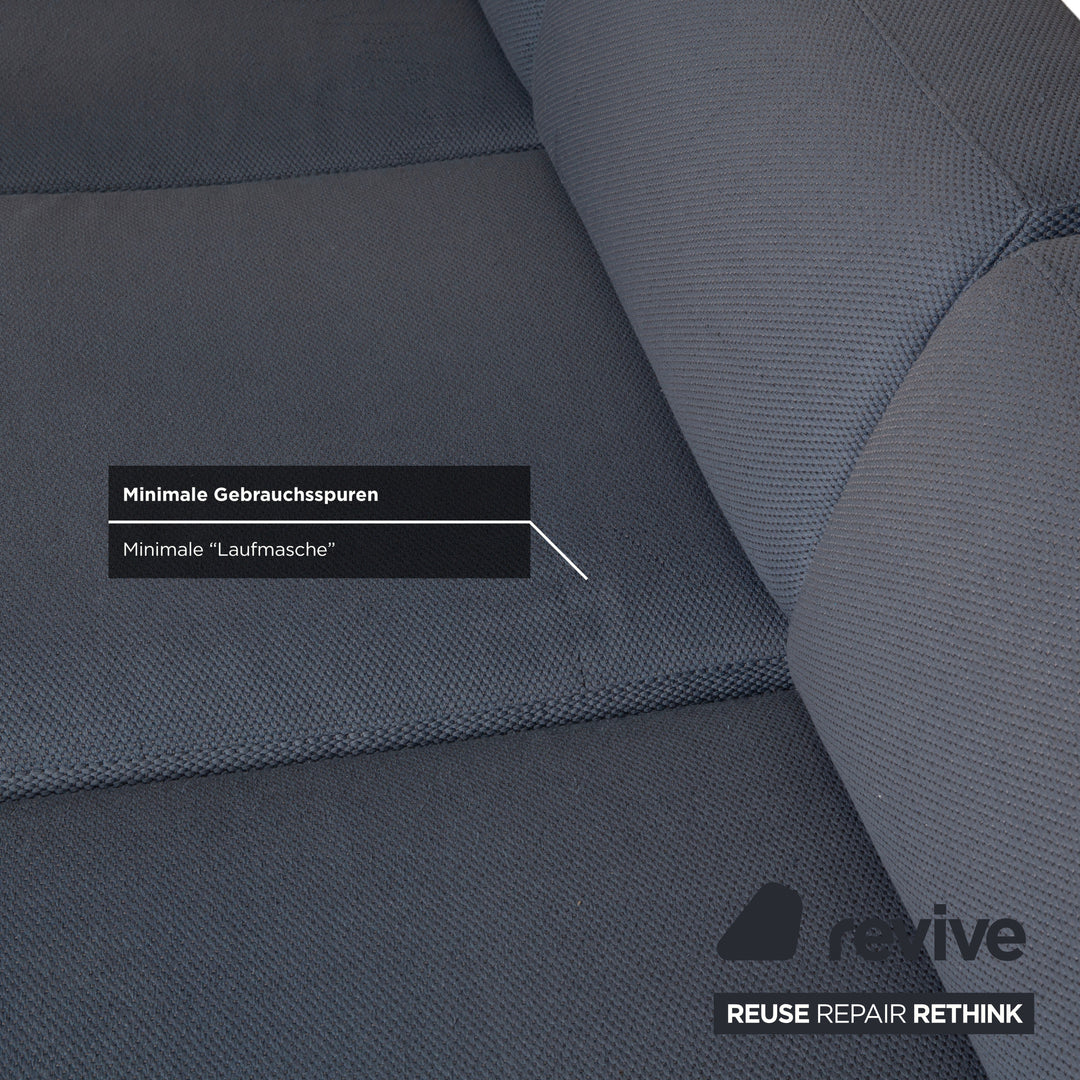 Canapé quatre places Cassina 8 en tissu bleu-gris