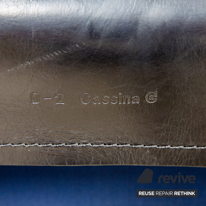 Cassina Cab 414 Leder Sessel Stuhl Schwarz Kernleder