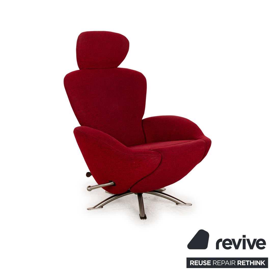 Cassina Dodo Stoff Sessel Rot manuelle Funktion
