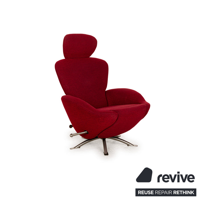 Cassina Dodo Stoff Sessel Rot manuelle Funktion