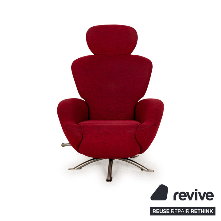 Cassina Dodo Stoff Sessel Rot manuelle Funktion