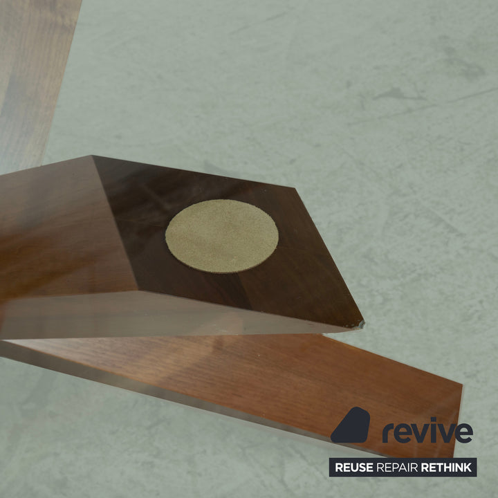 Cassina LA ROTONDA 452 Glas Holz Esstisch Braun Esszimmer