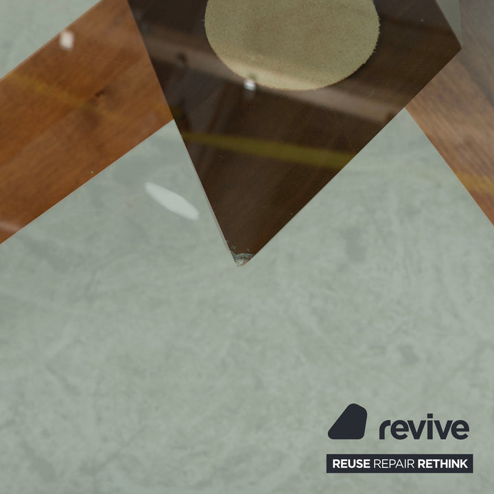 Cassina LA ROTONDA 452 Glas Holz Esstisch Braun Esszimmer