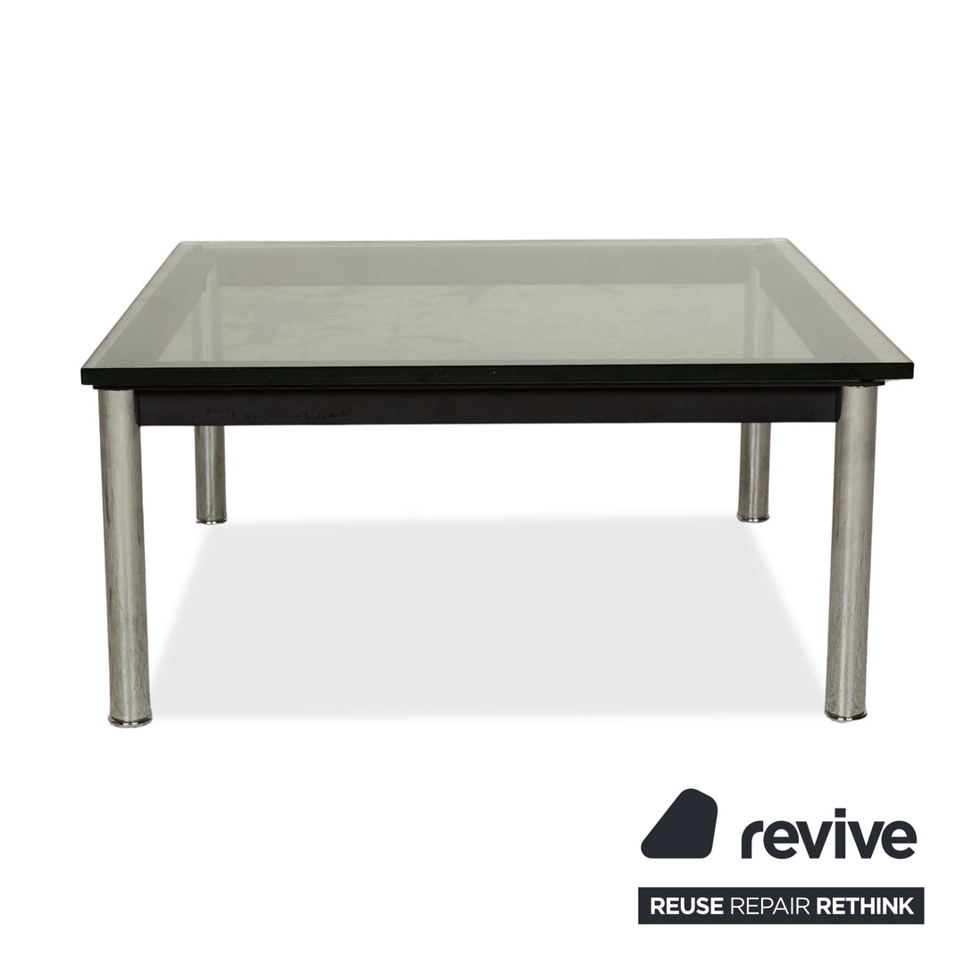 Cassina LC-10 P Glas Couchtisch Schwarz