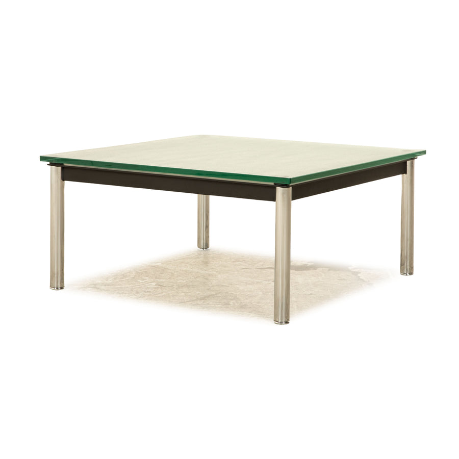 Cassina LC 10-P Glas Couchtisch Silber