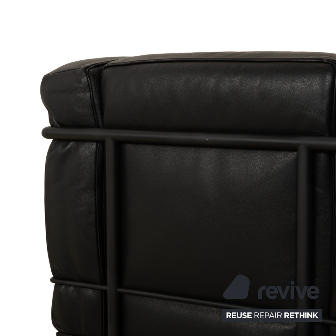 Cassina LC 2 Leather 2x Armchair Black