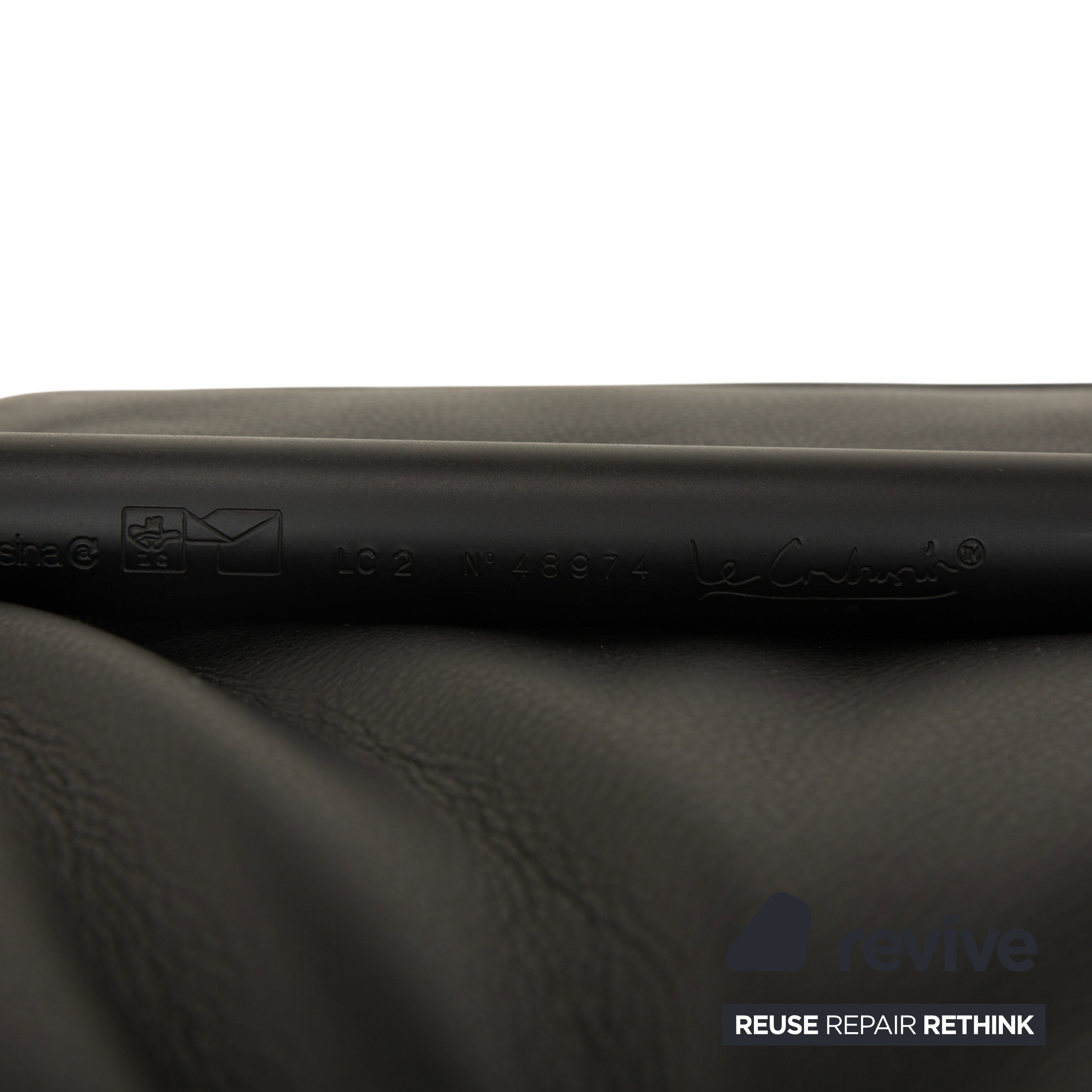 Cassina LC 2 Leder 2x Sessel Schwarz