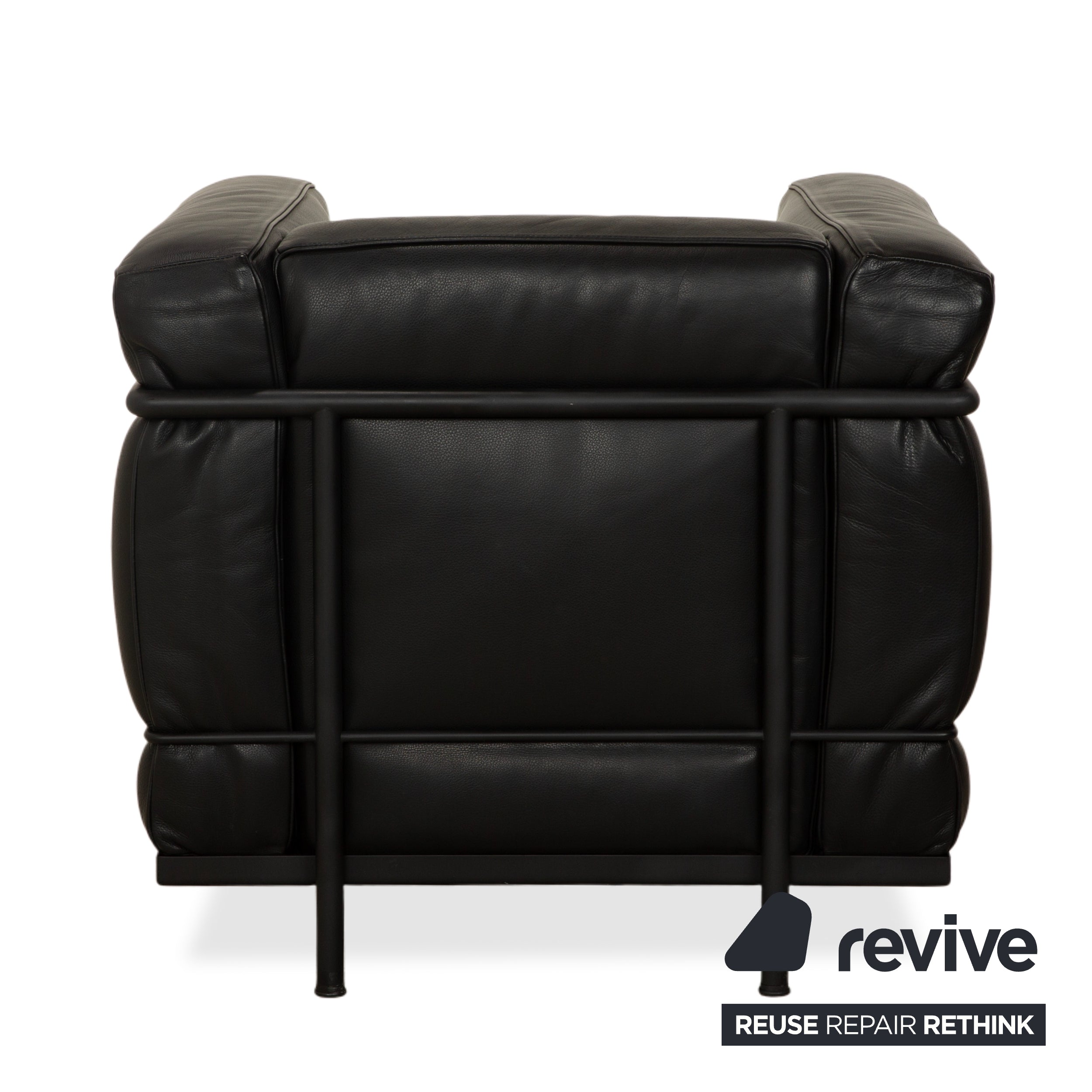 Cassina LC 2 Leder 2x Sessel Schwarz