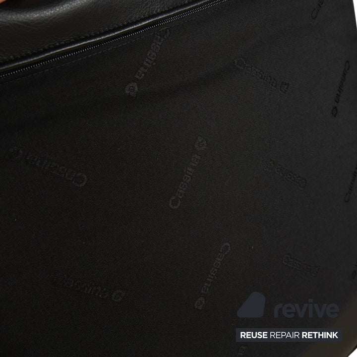 Cassina LC 2 Leder Dreisitzer Schwarz Sofa Couch