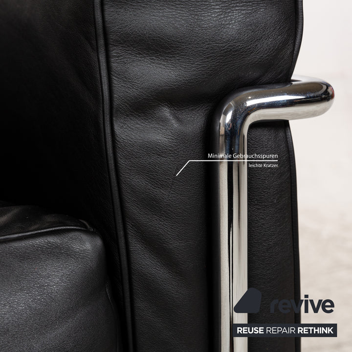 Cassina LC 2 Leder Sessel Schwarz