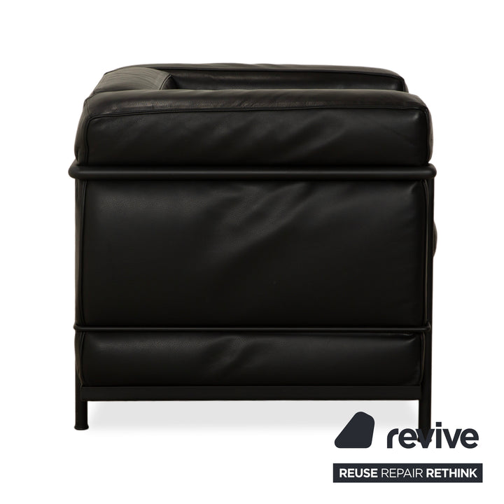 Fauteuil Cassina LC 2 en cuir noir