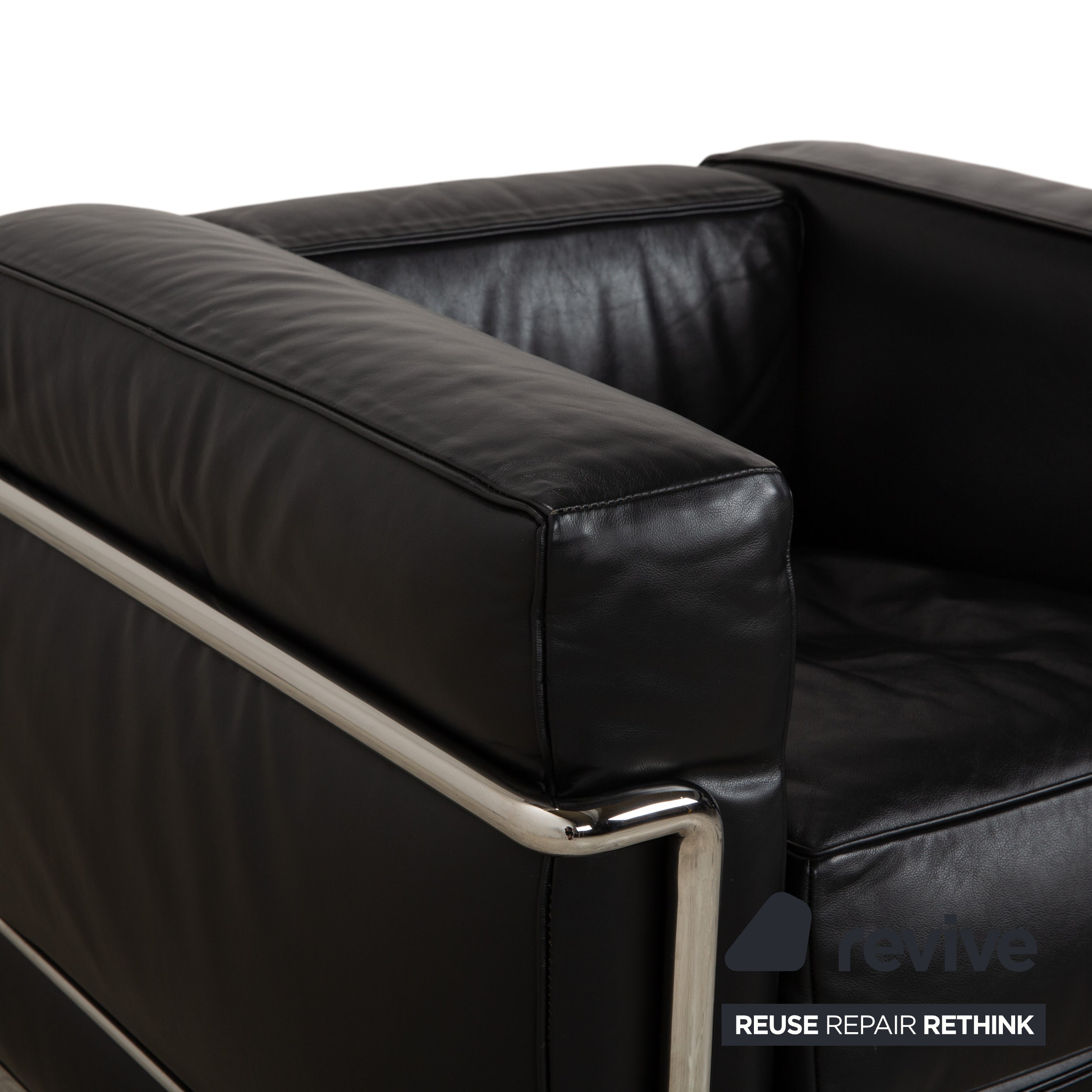 Cassina LC 2 Leather Armchair Black