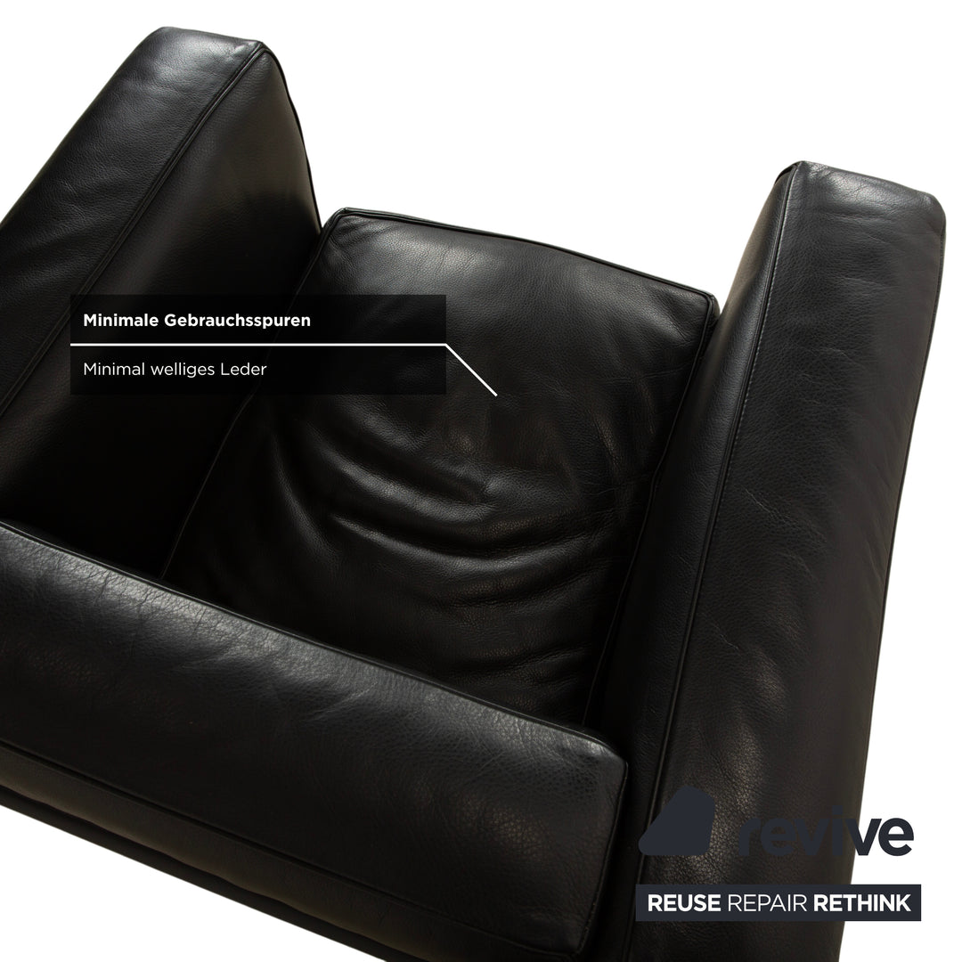 Cassina LC 2 Leather Armchair Black