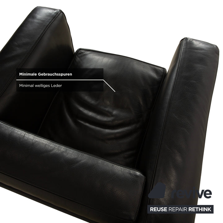 Cassina LC 2 Leather Armchair Black