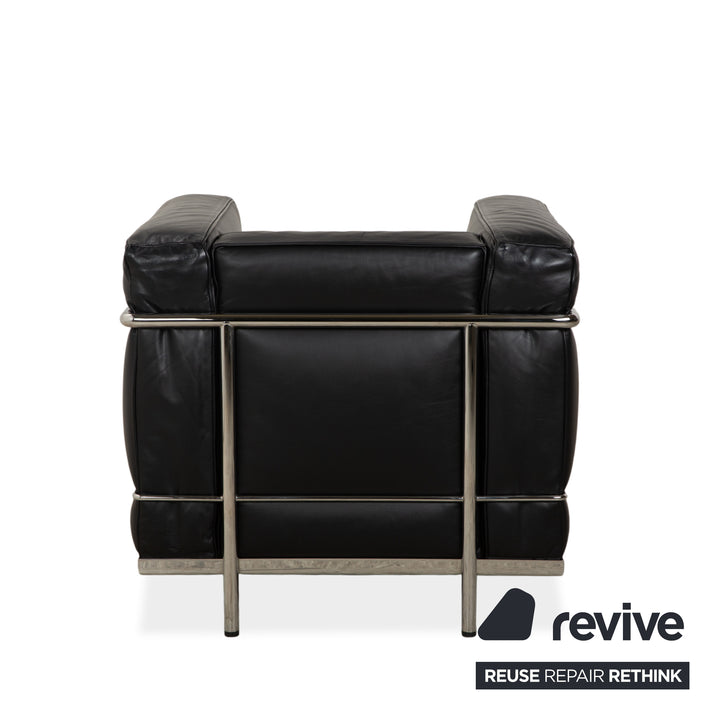 Cassina LC 2 Leder Sessel Schwarz