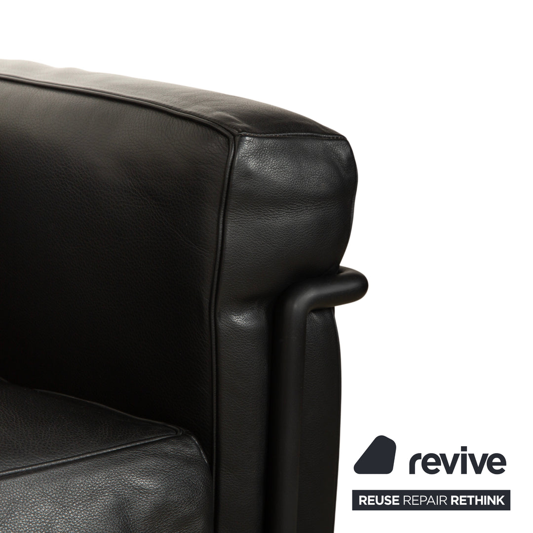 Cassina LC 2 Leder Sessel Schwarz