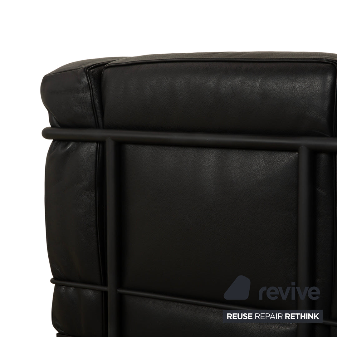 Fauteuil Cassina LC 2 en cuir noir