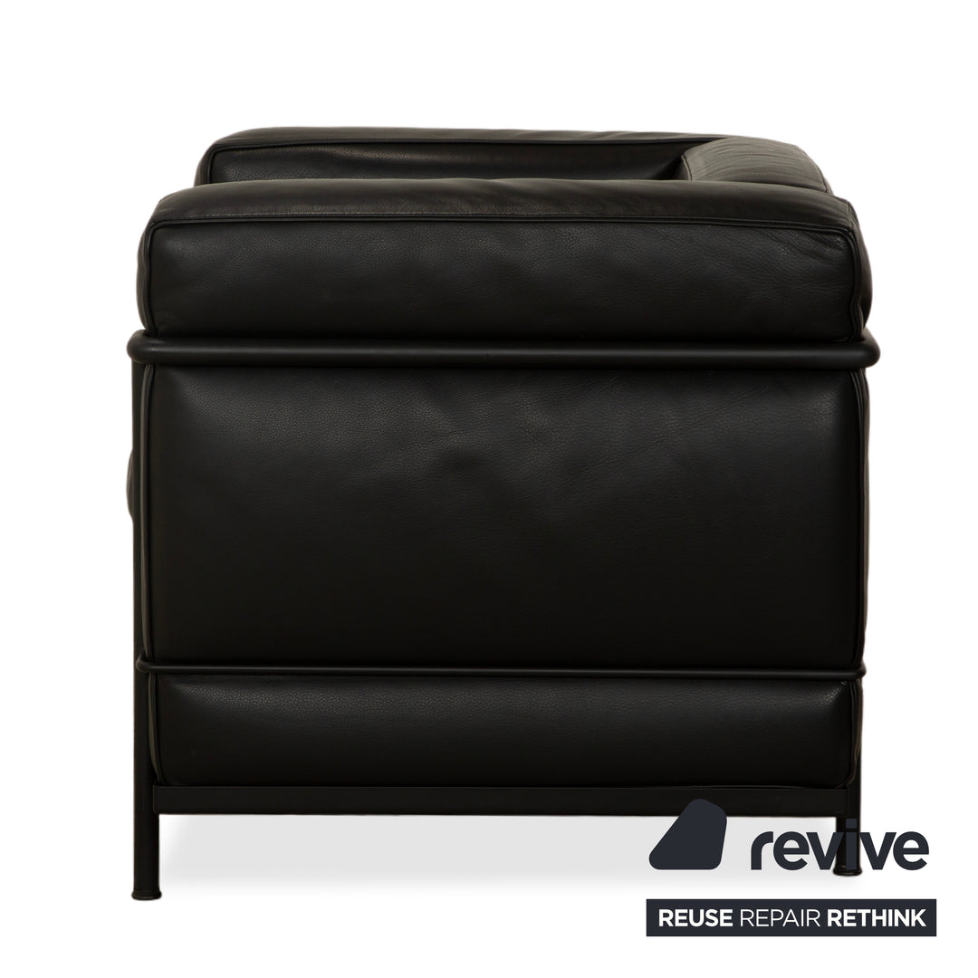 Fauteuil Cassina LC 2 en cuir noir