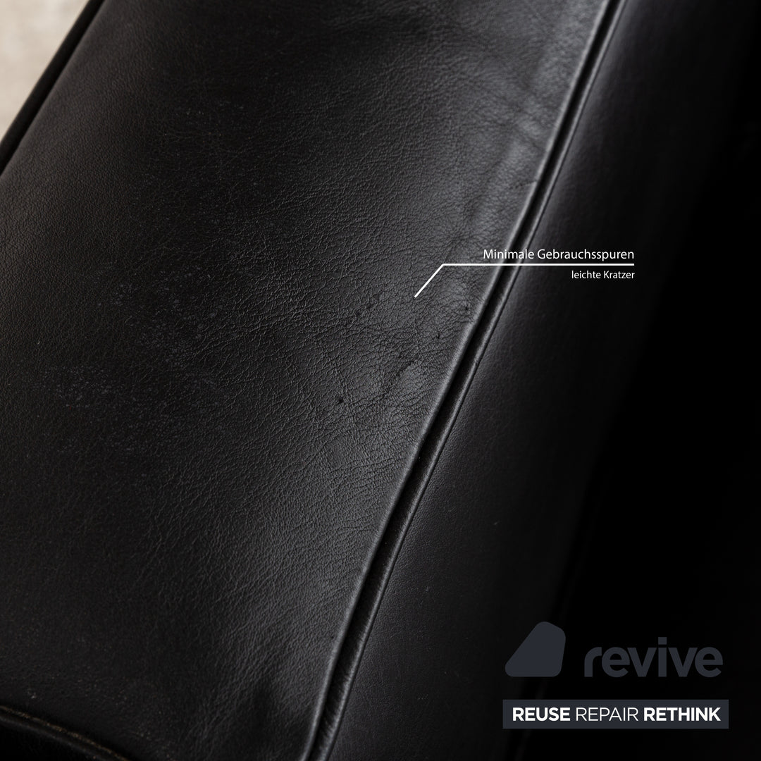 Cassina LC 2 Leder Sessel Schwarz