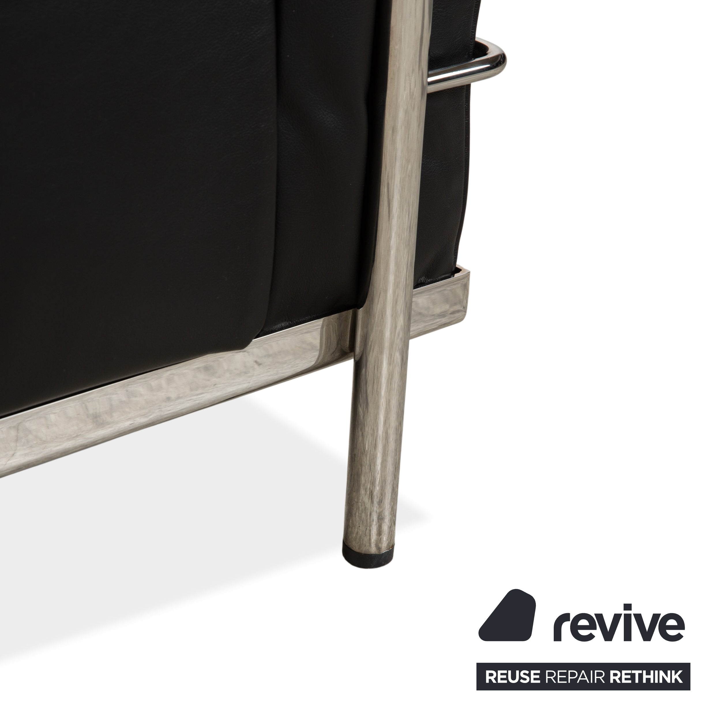 Cassina LC 2 Leather Armchair Black