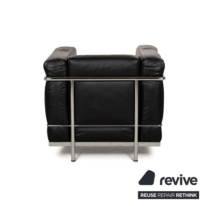 Cassina LC 2 Leder Sessel Schwarz