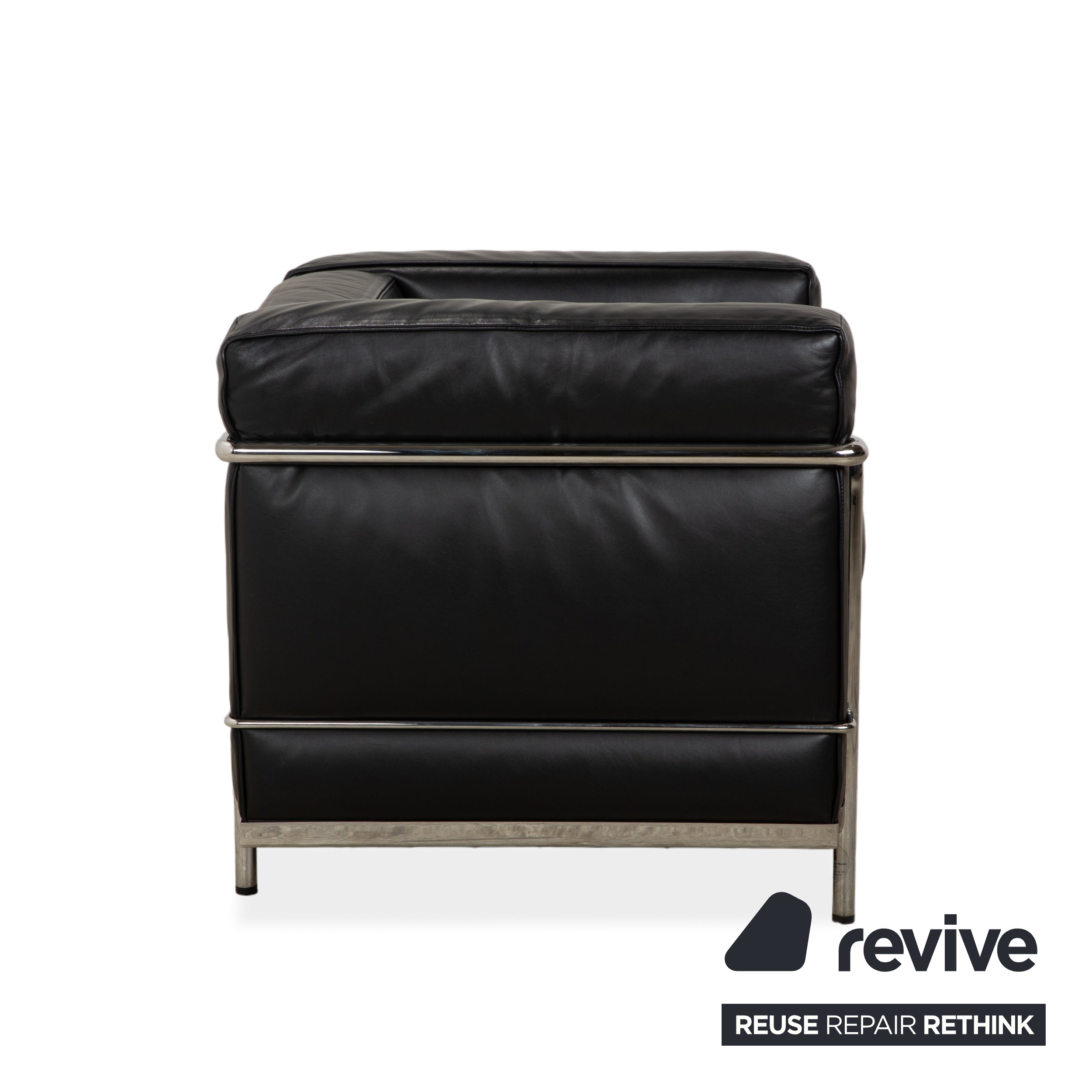 Cassina LC 2 Leather Armchair Black