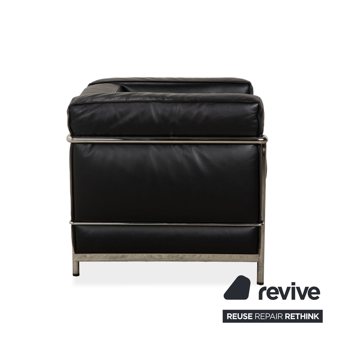 Cassina LC 2 Leder Sessel Schwarz