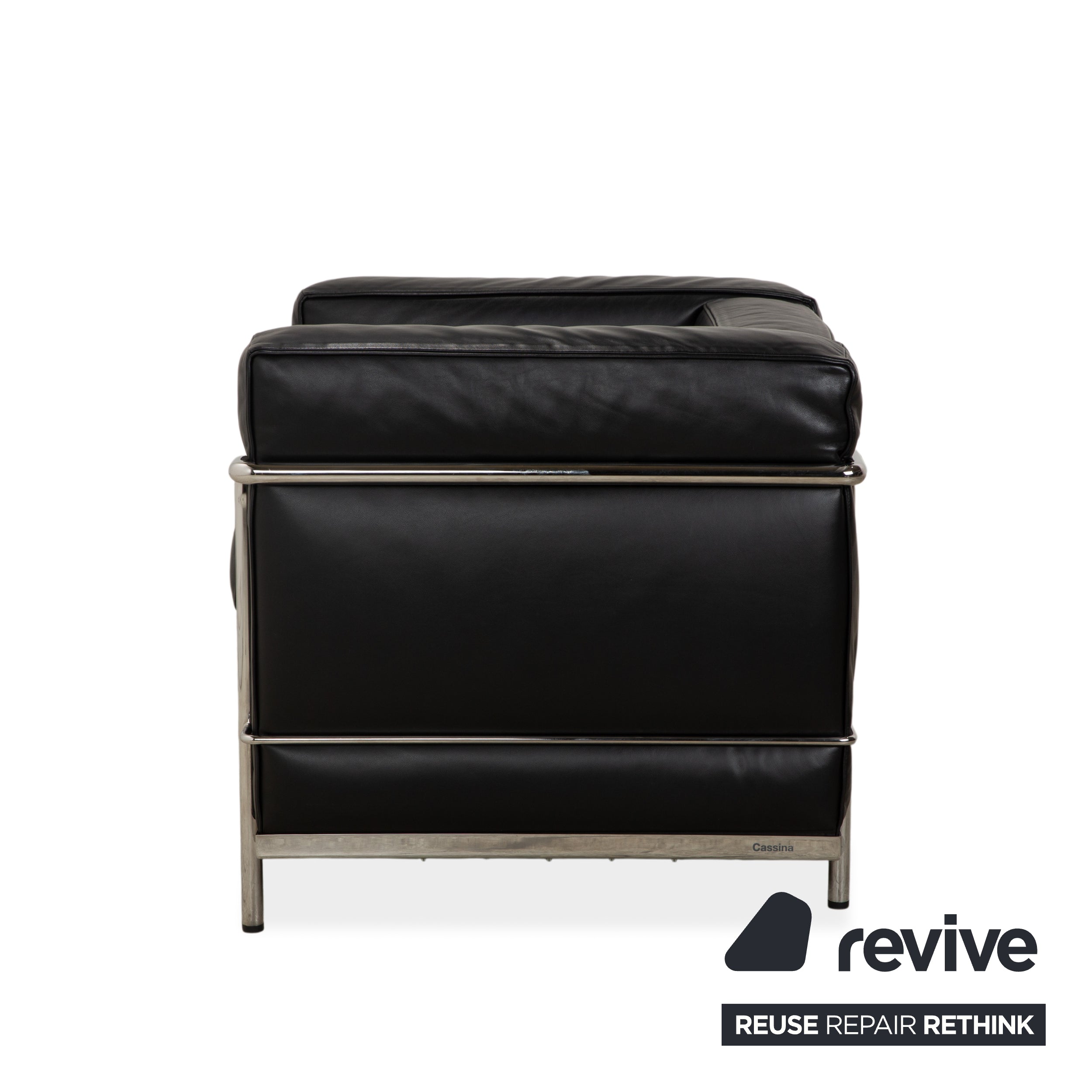 Cassina LC 2 Leather Armchair Black