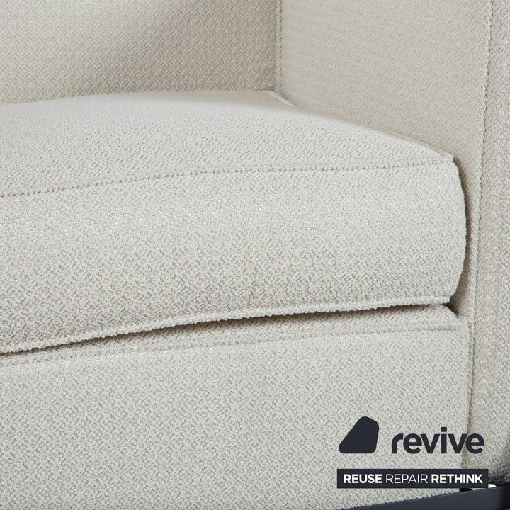 Cassina LC 2 Stoff Zweisitzer Creme Weiß Beige Sofa Couch Bauhaus