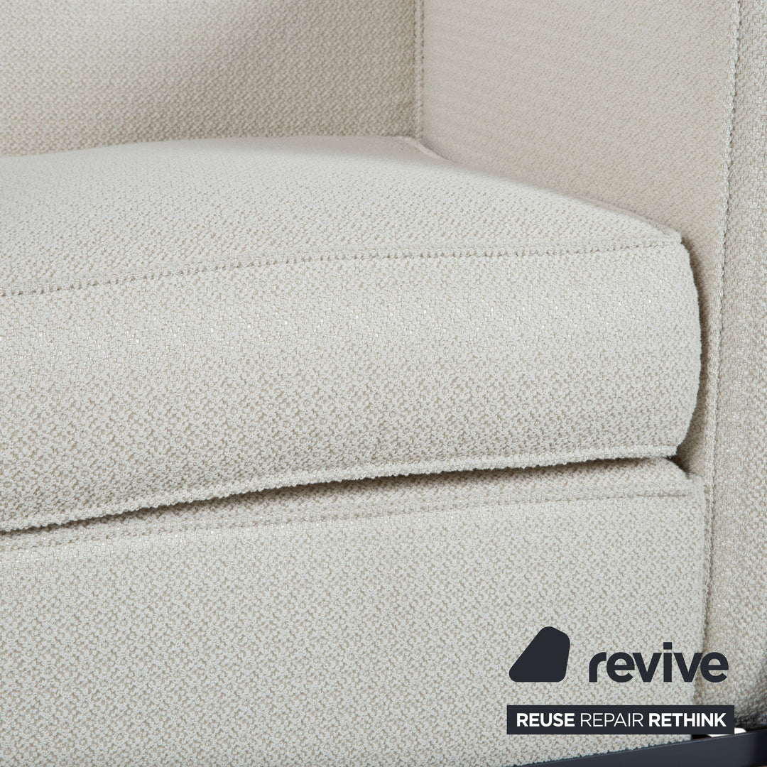 Cassina LC 2 Stoff Zweisitzer Creme Weiß Beige Sofa Couch Bauhaus