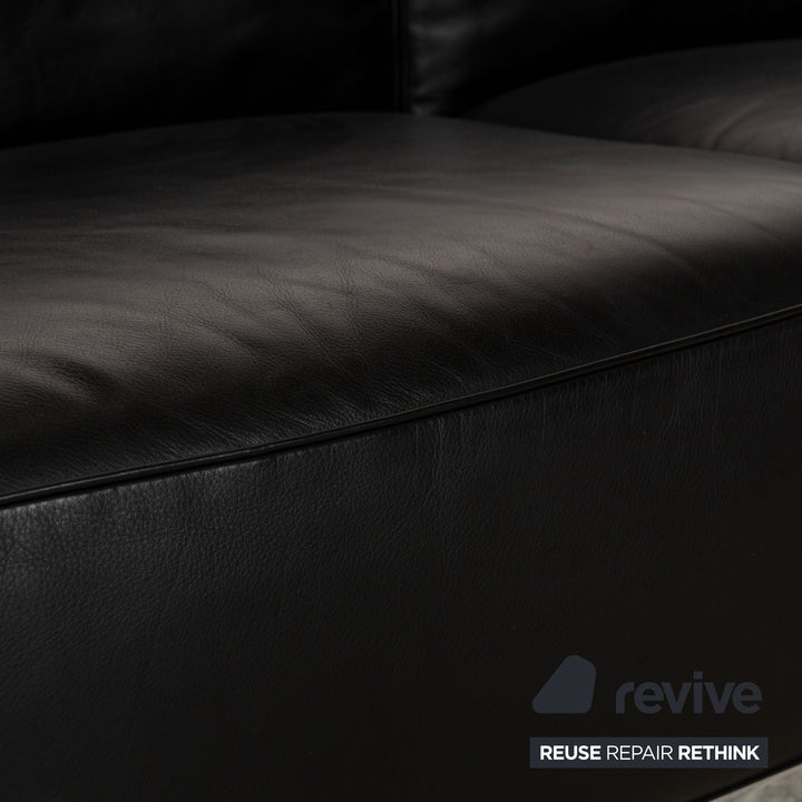 Cassina LC 3 Le Corbusier Leder Zweisitzer Schwarz Bauhaus