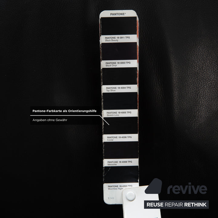 Fauteuil Cassina LC 3 en cuir noir (2 places)