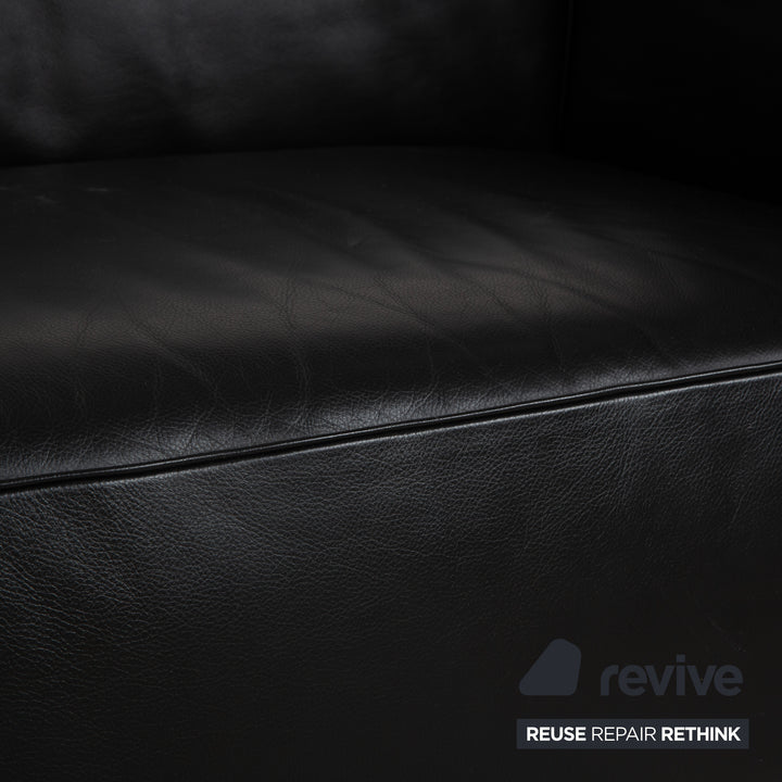 Cassina LC 3 Leather 2x Armchair Black