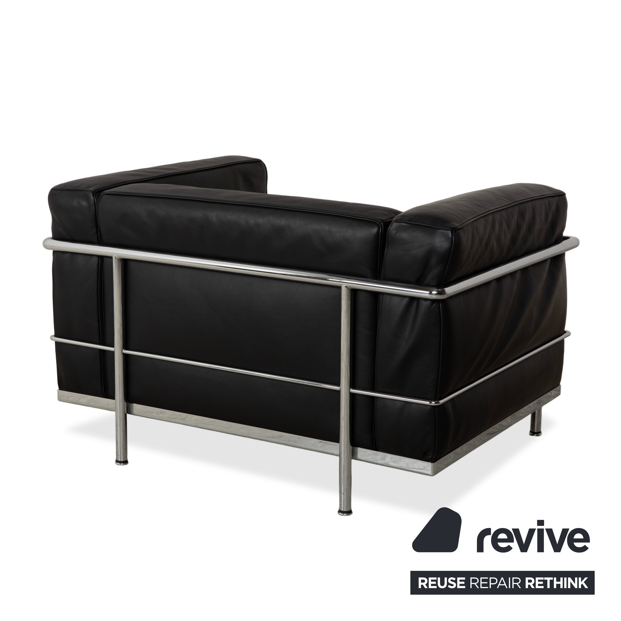 Cassina LC 3 Leather Armchair Black