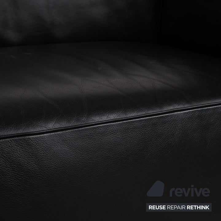 Cassina LC 3 Leder Sessel Schwarz