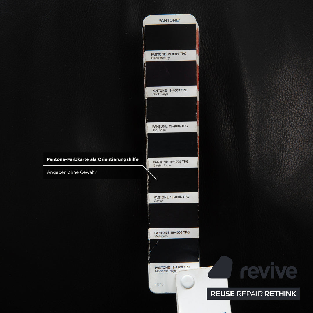 Cassina LC 3 Leder Sessel Schwarz