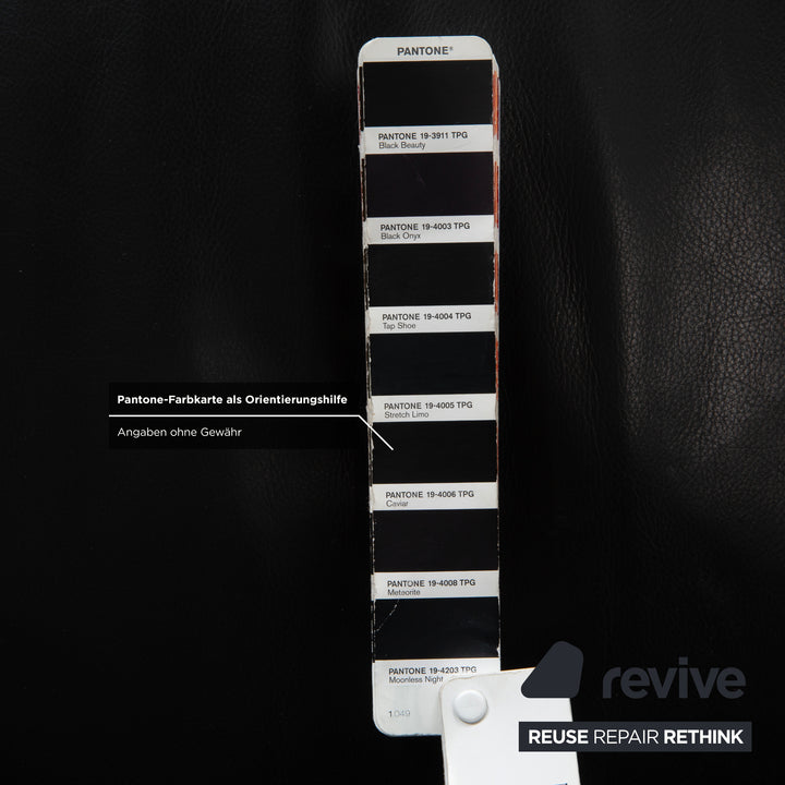 Cassina LC 3 Leder Sessel Schwarz