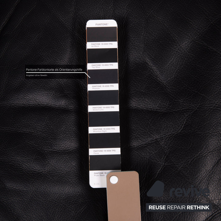 Cassina LC2 Leder Sofa Schwarz Zweisitzer Le Corbusier Chrom