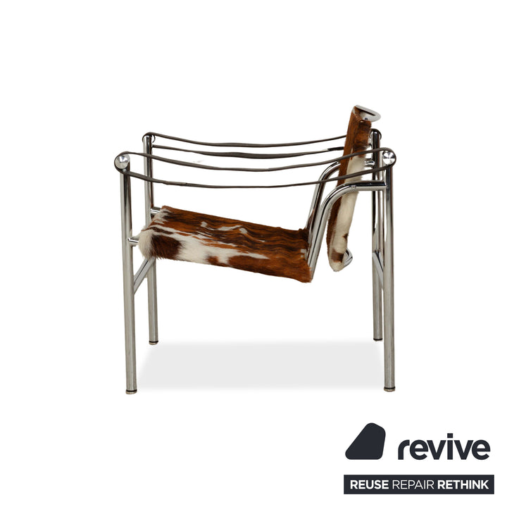 Cassina Le Corbusier LC 1 Fur Armchair Brown Cowhide Bauhaus