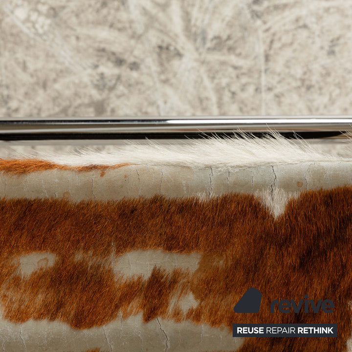 Cassina Le Corbusier LC 1 Fur Armchair Brown Cowhide Bauhaus