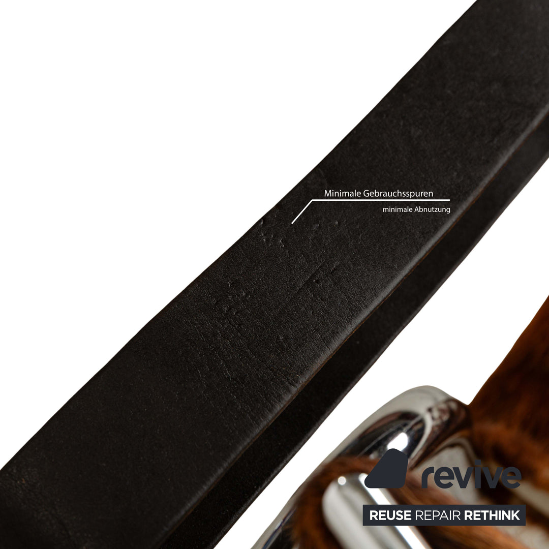 Cassina Le Corbusier LC 1 Fur Armchair Brown Cowhide Bauhaus